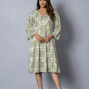 Sage Serenity Midi Dress