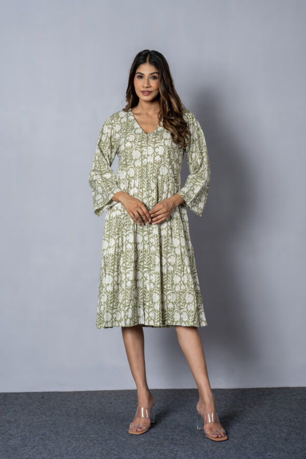 Sage Serenity Midi Dress